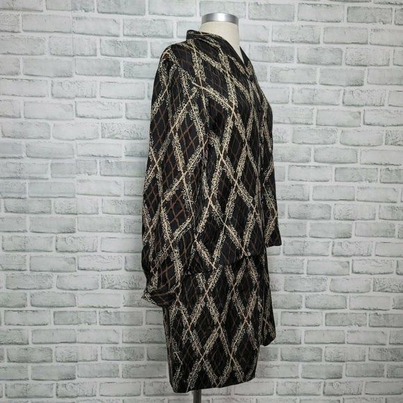 Vintage 90s Jacqueline Ferrar 8P Petite Silk Skirt Top Set Outfit Career Casual - Picture 8 of 9